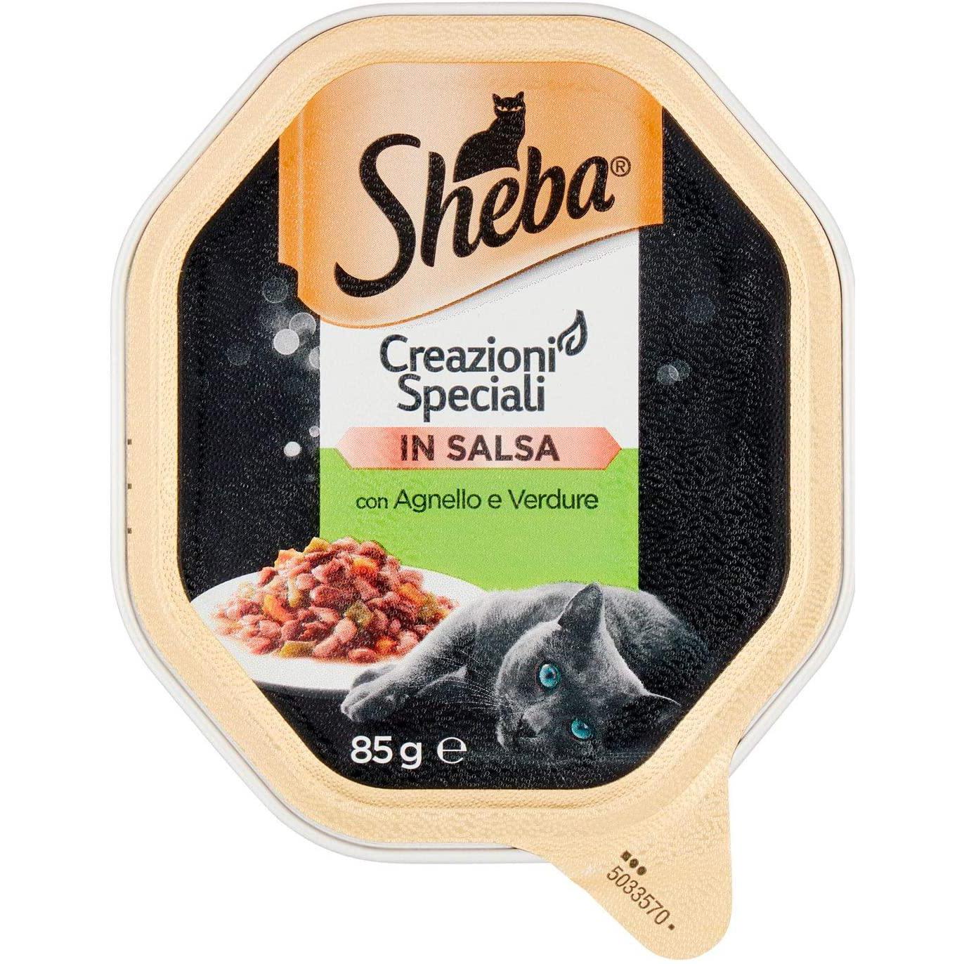 Sheba Creazioni Speciali in Salsa con Agnello e Verdure Alimento per gatti 85gr Sheba Creazioni Speciali in Salsa con Agnello e Verdure Alimento per gatti 85gr